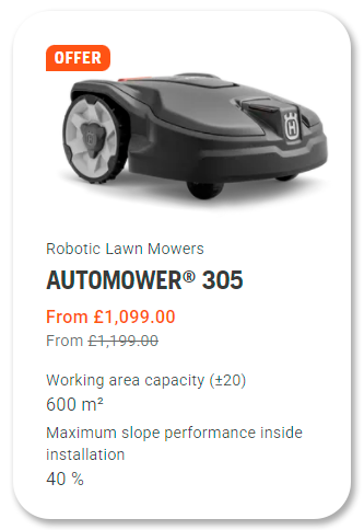 Find out more - Husqvarna Automower 305