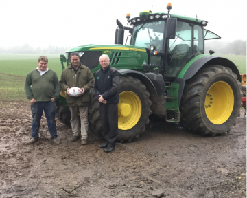 Winners - Tim & David Derricutt with Paul Morris TAG Area Sales Manager